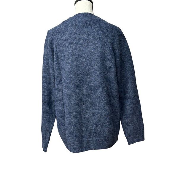 Style & Co Thermal Knit Sweater, Dark Sky Heather, XL - Picture 6 of 10